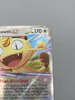 Pokemon TCG Meowth EX 62/88 Double Rare Perfect Order - Image 3