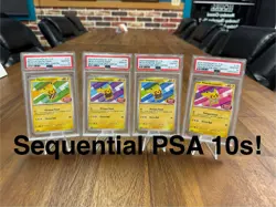 PSA 10 Pikachu Batik Sequential Set 101, 154, 155, 190 Indonesia Pokemon Card - Image 1