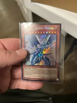 Yu-Gi-Oh! Blue-Eyes Shining Dragon 1st Edition LCKC-EN008 Secret Rare - Image 1