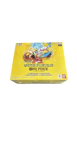 One Piece: Adventure on Kami's Island (OP15-EB04) Sealed Booster Box IN HAND. - Image 1