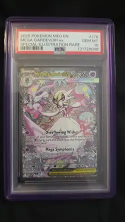 2025 Pokemon Meg En, Mega Gardevoir Ex Special Illustration Rare Gem Mint PSA 10 - Image 1