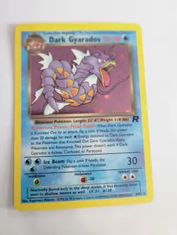 Pokemon card TCG Dark Gyarados 8/82 Holo Rare Team Rocket 2000 English LP - Image 1