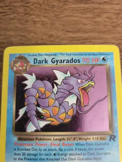 Pokemon card TCG Dark Gyarados 8/82 Holo Rare Team Rocket 2000 English LP - Image 3