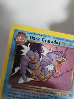 Pokemon card TCG Dark Gyarados 8/82 Holo Rare Team Rocket 2000 English LP - Image 5