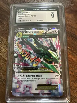 Pokemon TCG M Rayquaza EX Roaring Skies Card 76/108 Holo - Image 1