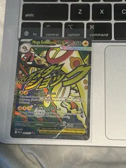 Pokemon Mega Eelektross EX Full Art Holo Card 266/217 350 HP 190 Attack - Image 1