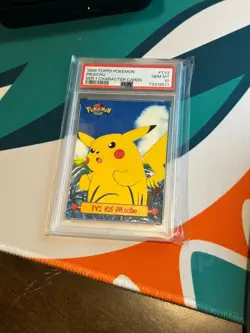 🔥 1999 TOPPS POKEMON SERIES 1 CHARACTER CARDS #TV2 PIKACHU PSA 10 POP 28 🔥 - Image 1