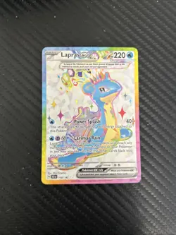 Lapras EX 158/142 Stellar Crown Special Illustration Rare Card - Image 1
