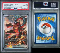 2025 Pokemon Journey Together Volcanion EX Special Illustration Rare #182 PSA 10 - Image 3