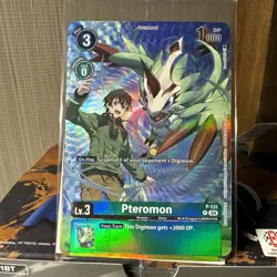 DIGIMON LIBERATOR Pteromon & Shoemon Alt Art Promo Cards Holo Mint P-131 & P-134 - Image 1