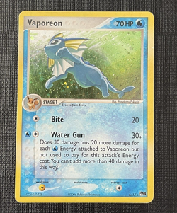 Vaporeon #6/17 POP Series 3 Promo Pokemon Card Holo Foil - Image 1