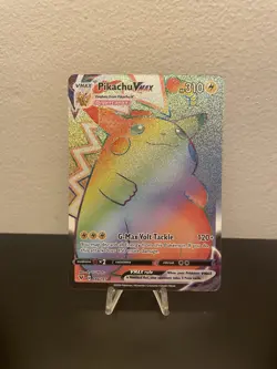 Pokemon Pikachu VMAX 188/185 Vivid Voltage 2020 Secret Rainbow Rare Card TCG NM - Image 1