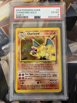 2000 Pokemon Base Set 2 4 Charizard PSA 6 88890684 Graded Pokemon Cards - Image 1