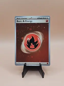 HD Variant 151 Holo Energy Swirl Fire Energy SVE 002 SV 2023 151 Pokemon - Image 1