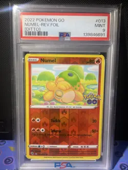 Numel/Ditto 013/078 - Pokemon Go - PSA 9- Pokemon Card Peelable Ditto - Image 1