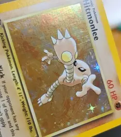Pokemon Tcg WotC 1st Edition Fossil Rare Holo Hitmonlee 7/62 Foil Card LP - Image 5