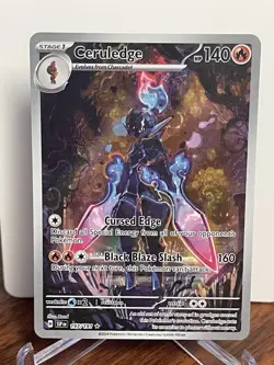 Pokemon TCG Ceruledge Illustration Rare Holo Card Sv08: Surging Sparks 197/191 - Image 1
