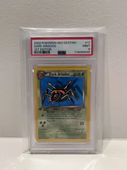 PSA 9 Wotc Pokemon 1st Edition Dark Ariados - Neo Destiny #17 - Image 1