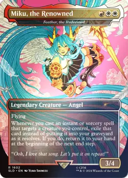 Miku, the Renowned - Feather, the Redeemed (Rainbow Foil) [Secret Lair Drop - Image 1