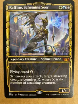 MTG 1x SHOWCASE Raffine, Scheming Seer # 327 Streets of New Capenna Magic x1 NM - Image 1