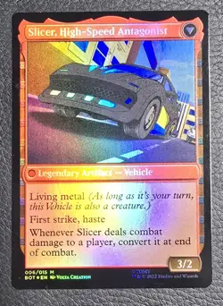 MTG Foil Slicer, Hired Muscle High Speed Transformers LP Magic The Gathering - Image 2