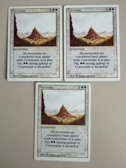 Conversion - x3 Set MTG - REVISED (3rd) - ENGLISCH - ©1994 NM/M/EX Uncommon - Image 3