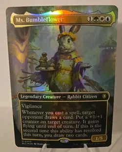 Ms. Bumbleflower (Borderless) MTG Commander: Bloomburrow Foil - Image 1