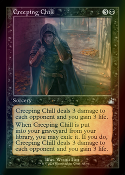MTG Creeping Chill Foil ** Ravnica Remastered ** English (NM) - Image 1