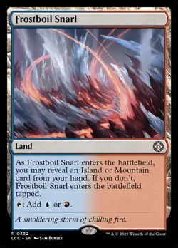 MTG Frostboil Snarl ** The Lost Caverns of Ixalan Commander ** English (NM) - Image 1