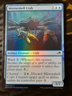 Mirrorshell Crab FOIL , Kamigawa Neon Dynasty , NM, MTG , FREE SHIPPING - Image 1