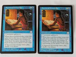 2 Ancestral Knowledge Weatherlight MTG NM Free shipping with tracking - Image 1