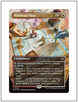 1x Windcrag Siege, Borderless Art, Magic MTG NM - Image 1