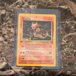 Pokemon Magmar Fossil 1st Edition 39/62 Regular 70 HP Uncommon English WOTC - Image 1