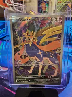 Zacian 100/094 Illustration Rare Pokemon TCG Phantasmal Flames Near Mint - Image 2