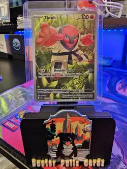 Pokemon TCG Throh 128/086 Illustration Rare Holo – SV Black Bolt Pokemon TCG NM - Image 1