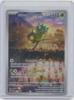 Pokemon Twilight Masquerade Teal Mask Ogerpon Black Star Promo 123. - Image 1