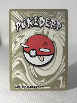 POKEDERP ACHU ( PIKACHU ) 10/25 - JWILLY POKEMON CARDS - Image 2