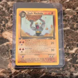 Pokemon Dark Machoke 1st Edition Team Rocket 40/82 Regular 60 HP Rare English - Image 1