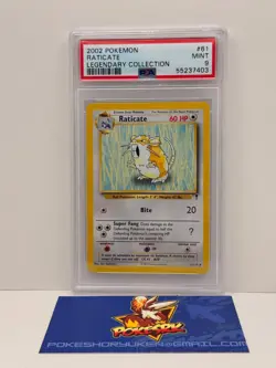 Pokemon 2002 PSA 9 Legendary Collection Raticate 61/110 - Image 1