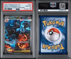 2025 Pokemon PFL Mega Charizard X ex Special Illustration Rare #125/094 PSA 10 - Image 3