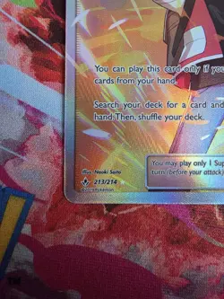 2019 Pokemon SM Unbroken Bonds Red's Challenge Full Art #213/214 - Image 5