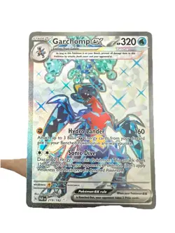 Pokemon Garchomp ex 219/182 SV04: Paradox Rift Ultra Rare Full Art Holo 320 HP - Image 1