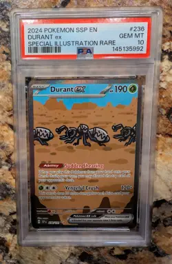 2024 POKEMON SSP EN-SURGING SPARKS #236 DURANT ex SIR PSA 10 - Image 1