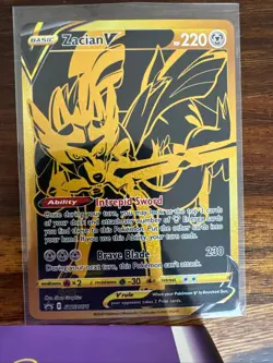 Zacian V SWSH076 Holo Promo Sword & Shield Promo Pokemon Holo Near Mint - Image 1