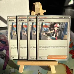 4 x Hilda - 084/086 - Trainer Playset - White Flare - English - Pokemon TCG [NM] - Image 1