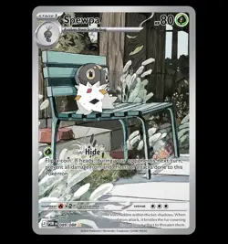 Pokemon Spewpa Holo Rare 80 HP Bug POR 089/088 Stage 1 Kamonabe - Image 1