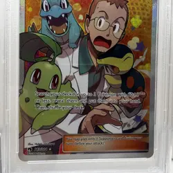 2018 Pokemon Sun & Moon Lost Thunder Professor Elm's Lecture #213/214 PSA 9 MINT - Image 3