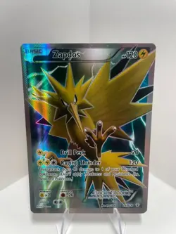 Pokemon TCG XY Generations Zapdos EX Full Art Holo Ultra Rare Card #29/83 - Image 1