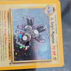 Pokemon Lt. Surge's Magneton 1st Ed Gym Heroes 8/132 Holo Rare 70 HP English - Image 3