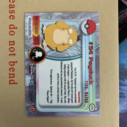 2000 Topps Chrome Pokemon Series 1 #54 Psyduck - Image 4